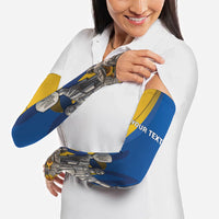 Personalized Ukraine Independence Day Arm Sleeves Tryzub Heritage Freedom Pride