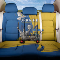 Ukraine Independence Day Back Car Seat Cover Tryzub Heritage Freedom Pride