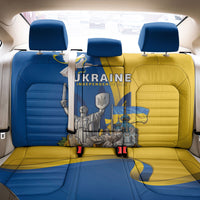 Ukraine Independence Day Back Car Seat Cover Tryzub Heritage Freedom Pride