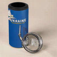 Personalized Ukraine Independence Day 4 in 1 Can Cooler Tumbler Tryzub Heritage Freedom Pride