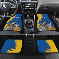 Personalized Ukraine Independence Day Car Mats Tryzub Heritage Freedom Pride