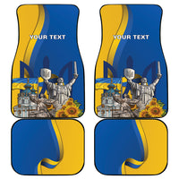 Personalized Ukraine Independence Day Car Mats Tryzub Heritage Freedom Pride