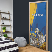 Personalized Ukraine Independence Day Door Cover Tryzub Heritage Freedom Pride