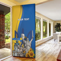 Personalized Ukraine Independence Day Door Cover Tryzub Heritage Freedom Pride