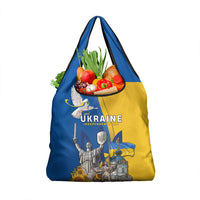 Ukraine Independence Day Grocery Bag Tryzub Heritage Freedom Pride