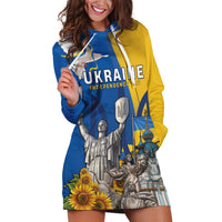 Personalized Ukraine Independence Day Hoodie Dress Tryzub Heritage Freedom Pride
