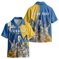 Personalized Ukraine Independence Day Kid Hawaiian Shirt Tryzub Heritage Freedom Pride