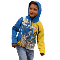 Personalized Ukraine Independence Day Kid Hoodie Tryzub Heritage Freedom Pride