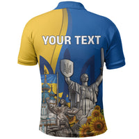 Personalized Ukraine Independence Day Polo Shirt Tryzub Heritage Freedom Pride