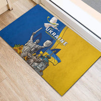 Ukraine Independence Day Rubber Doormat Tryzub Heritage Freedom Pride