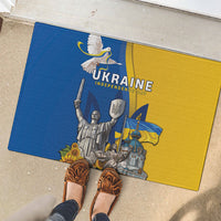 Ukraine Independence Day Rubber Doormat Tryzub Heritage Freedom Pride