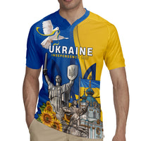 Personalized Ukraine Independence Day Rugby Jersey Tryzub Heritage Freedom Pride