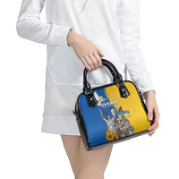 Ukraine Independence Day Shoulder Handbag Tryzub Heritage Freedom Pride