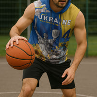 Personalized Ukraine Independence Day Sleeveless Hoodie Tryzub Heritage Freedom Pride