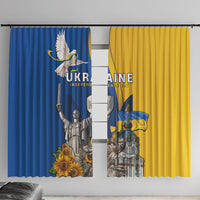 Ukraine Independence Day Window Curtain Tryzub Heritage Freedom Pride