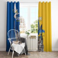 Ukraine Independence Day Window Curtain Tryzub Heritage Freedom Pride