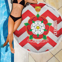 Personalized Glamorgan Wales Beach Blanket The Tudor Rose Of Wales - Wonder Print Shop