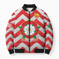 Personalized Glamorgan Wales Bomber Puffer Jacket The Tudor Rose Of Wales - Wonder Print Shop