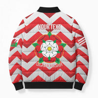 Personalized Glamorgan Wales Bomber Puffer Jacket The Tudor Rose Of Wales - Wonder Print Shop