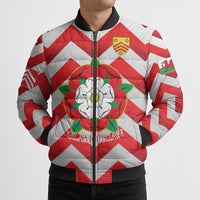 Personalized Glamorgan Wales Bomber Puffer Jacket The Tudor Rose Of Wales - Wonder Print Shop