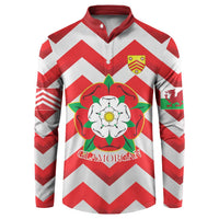 Personalized Glamorgan Wales Button Sweatshirt The Tudor Rose Of Wales - Wonder Print Shop