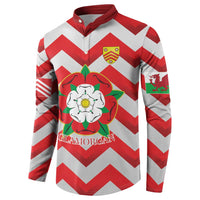 Personalized Glamorgan Wales Button Sweatshirt The Tudor Rose Of Wales - Wonder Print Shop