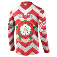 Personalized Glamorgan Wales Button Sweatshirt The Tudor Rose Of Wales - Wonder Print Shop