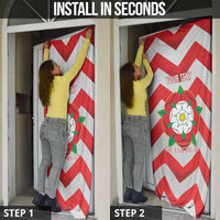 Personalized Glamorgan Wales Door Cover The Tudor Rose Of Wales - Wonder Print Shop