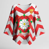 Personalized Glamorgan Wales Kimono Sleeve Blouse The Tudor Rose Of Wales - Wonder Print Shop