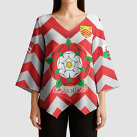 Personalized Glamorgan Wales Kimono Sleeve Blouse The Tudor Rose Of Wales - Wonder Print Shop