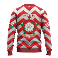 Personalized Glamorgan Wales Ugly Christmas Sweater The Tudor Rose Of Wales - Wonder Print Shop