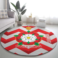 Personalized Glamorgan Wales Round Carpet The Tudor Rose Of Wales - Wonder Print Shop