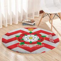 Personalized Glamorgan Wales Round Carpet The Tudor Rose Of Wales - Wonder Print Shop