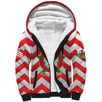 Personalized Glamorgan Wales Sherpa Hoodie The Tudor Rose Of Wales - Wonder Print Shop