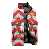 Personalized Glamorgan Wales Sleeveless Puffer Jacket The Tudor Rose Of Wales - Wonder Print Shop