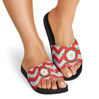 Personalized Glamorgan Wales Slide Sandals The Tudor Rose Of Wales - Wonder Print Shop