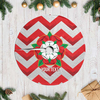 Personalized Glamorgan Wales Tree Skirt The Tudor Rose Of Wales - Wonder Print Shop
