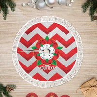 Personalized Glamorgan Wales Tree Skirt The Tudor Rose Of Wales - Wonder Print Shop