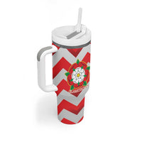 Personalized Glamorgan Wales Tumbler With Handle The Tudor Rose Of Wales - Wonder Print Shop