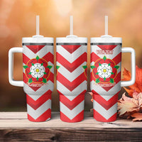 Personalized Glamorgan Wales Tumbler With Handle The Tudor Rose Of Wales - Wonder Print Shop