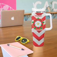 Personalized Glamorgan Wales Tumbler With Handle The Tudor Rose Of Wales - Wonder Print Shop
