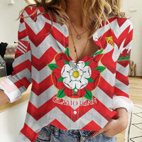 Personalized Glamorgan Wales Women Casual Shirt The Tudor Rose Of Wales - Wonder Print Shop