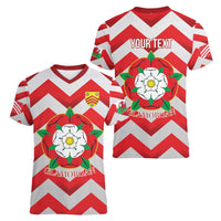 Personalized Glamorgan Wales Women V-Neck T-Shirt The Tudor Rose Of Wales - Wonder Print Shop