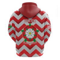 Personalized Glamorgan Wales Zip Hoodie The Tudor Rose Of Wales - Wonder Print Shop