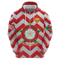 Personalized Glamorgan Wales Zip Hoodie The Tudor Rose Of Wales - Wonder Print Shop
