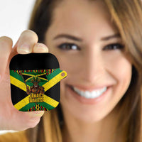 Jamaica Warrior Spirit AirPods Case Tribal Fighter in Reggae Colors - Wonder Print Shop