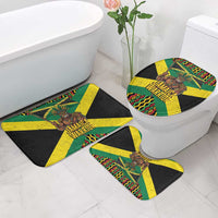 Jamaica Warrior Spirit Bathroom Set Tribal Fighter in Reggae Colors - Wonder Print Shop