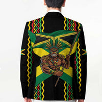 Jamaica Warrior Spirit Blazer Tribal Fighter in Reggae Colors - Wonder Print Shop