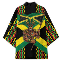 Jamaica Warrior Spirit Kimono Tribal Fighter in Reggae Colors - Wonder Print Shop