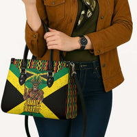 Jamaica Warrior Spirit Leather Bag Tribal Fighter in Reggae Colors - Wonder Print Shop